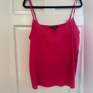 Lipsy London Hot Pink Camisole with Lace